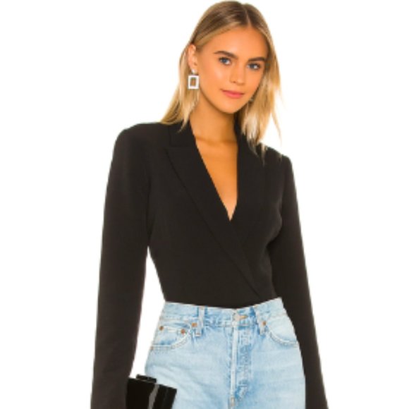 WORN 1x Bardot Blazer Bodysuit - Picture 2 of 4